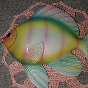 Fish DECOR, Wall Hanging, Vintage, 2004, 5"